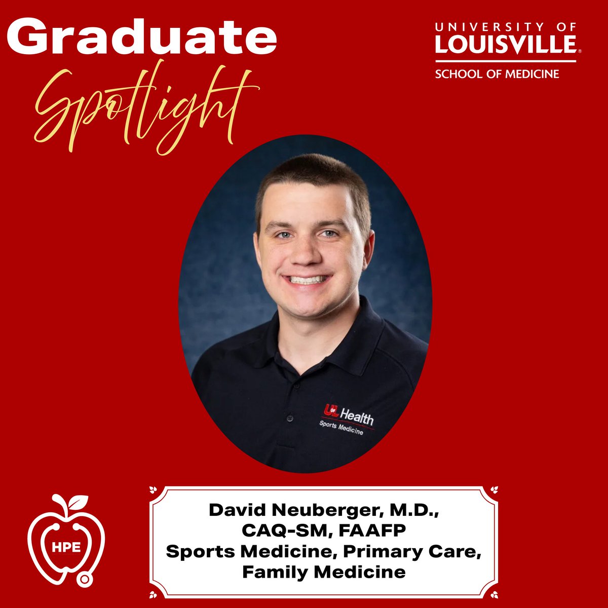 HSCFacDev's tweet image. Meet Dr. David Neuberger; soon graduating from UofL’s Master’s in #HPE. The program strengthened his teaching skills, boosted his confidence, and inspired innovation. Join our info session Jan 20, 2025 at 12:15 PM ET bit.ly/48EMNoE
#healthprofessions #teaching #learning
