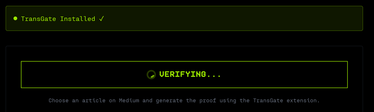 0xSCHILBERT's tweet photo. @zkPass Hey! I am the author of an article about ZK. After selecting it and confirming verification, I was redirected back to the zk website, where it keeps loading indefinitely
Could you help me with this? https://t.co/bNLtctA5v6