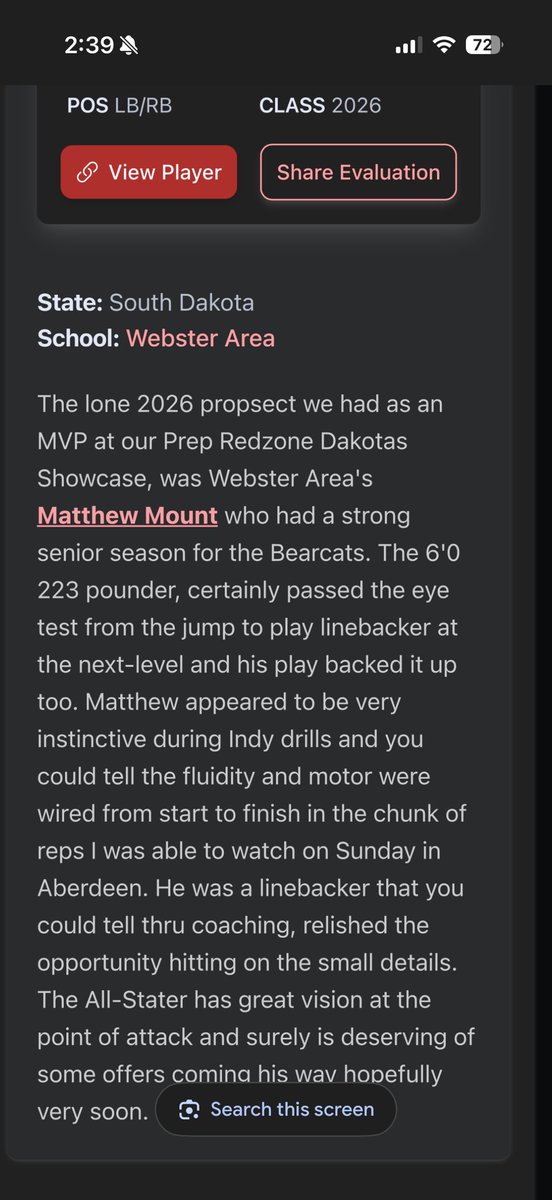 Matthew_Mount52's tweet image. Thank you @NWahlScouting for the write up