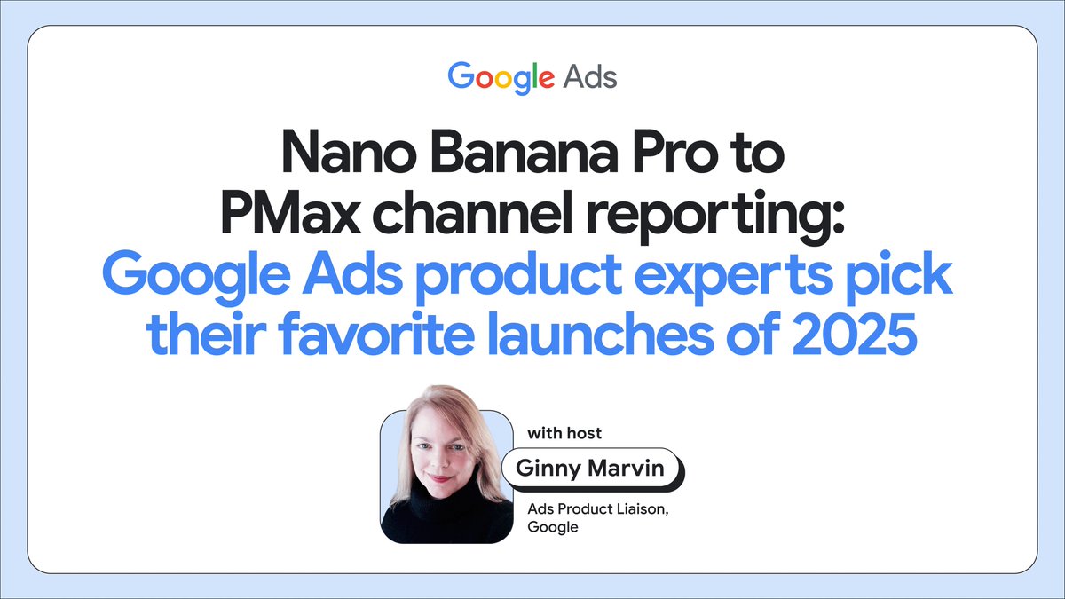 What was the #1 Google Ads launch of 2025?

I wanted to know which tools and features stood out most to the people building them -> across Search, PMax, Measurement, Creative, and Bidding.

In our year-end episode of Google Ads Decoded, I asked 6 Google Ads product leaders to