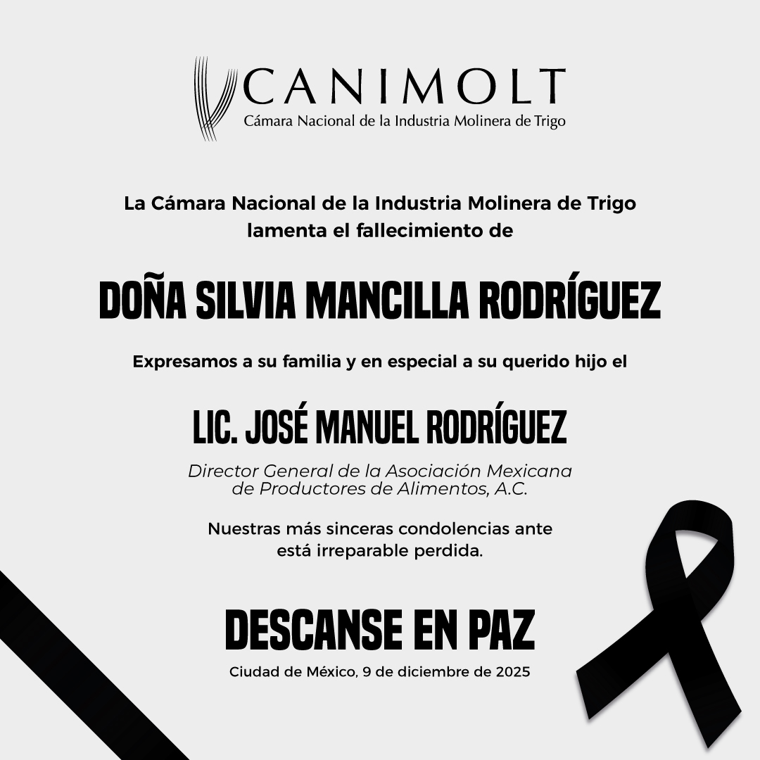 Cámara Nacional de la Industria Molinera de Trigo tweet media