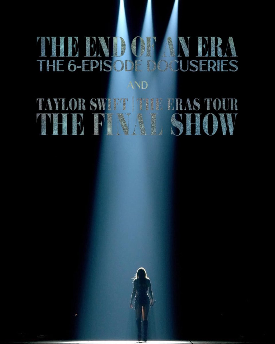 Taylor Swift | The Eras Tour And The End Of An Era is coming streaming on <a href="/DisneyPlus/">Disney+</a> December, 12th #TSTheEndOfAnEra #TSTheErasTour