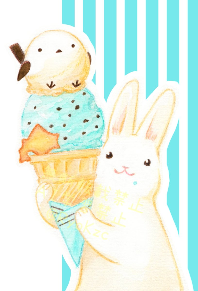 チョコミント、よりも？

季節感丸無視ですがお気に入りです
今回初出し🐇
#plusP20