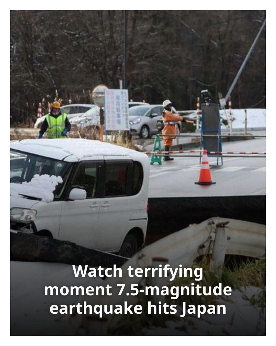 Watch the terrifying moment a 7.5-magnitude earthquake shakes