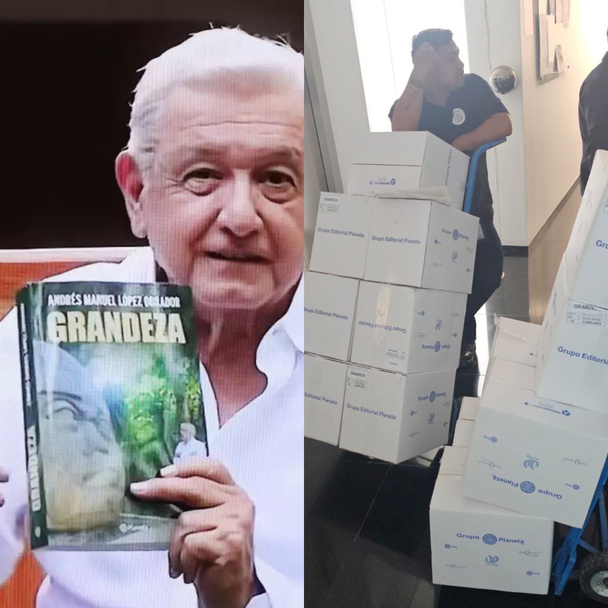 #INDIGNANTE 🔴| Senadores de Morena compran 17 mil ejemplares del libro grandeza de AMLO con dinero público.

El día de hoy llegaron 13 cajas con 20 libros cada una a las oficinas de los 67 senadores de Morena.

Estamos hablando de un gasto de alrededor de 7.5 millones de pesos.