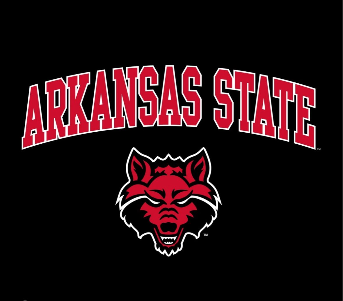 I am blessed to receive my first offer from the University of Arkansas State🔴⚪️🐺