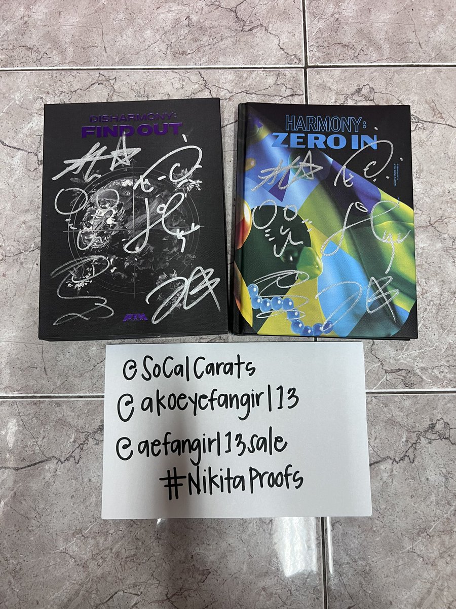 SoCalCarats's tweet photo. Signed albums and other merch https://t.co/w2FbUspjzw