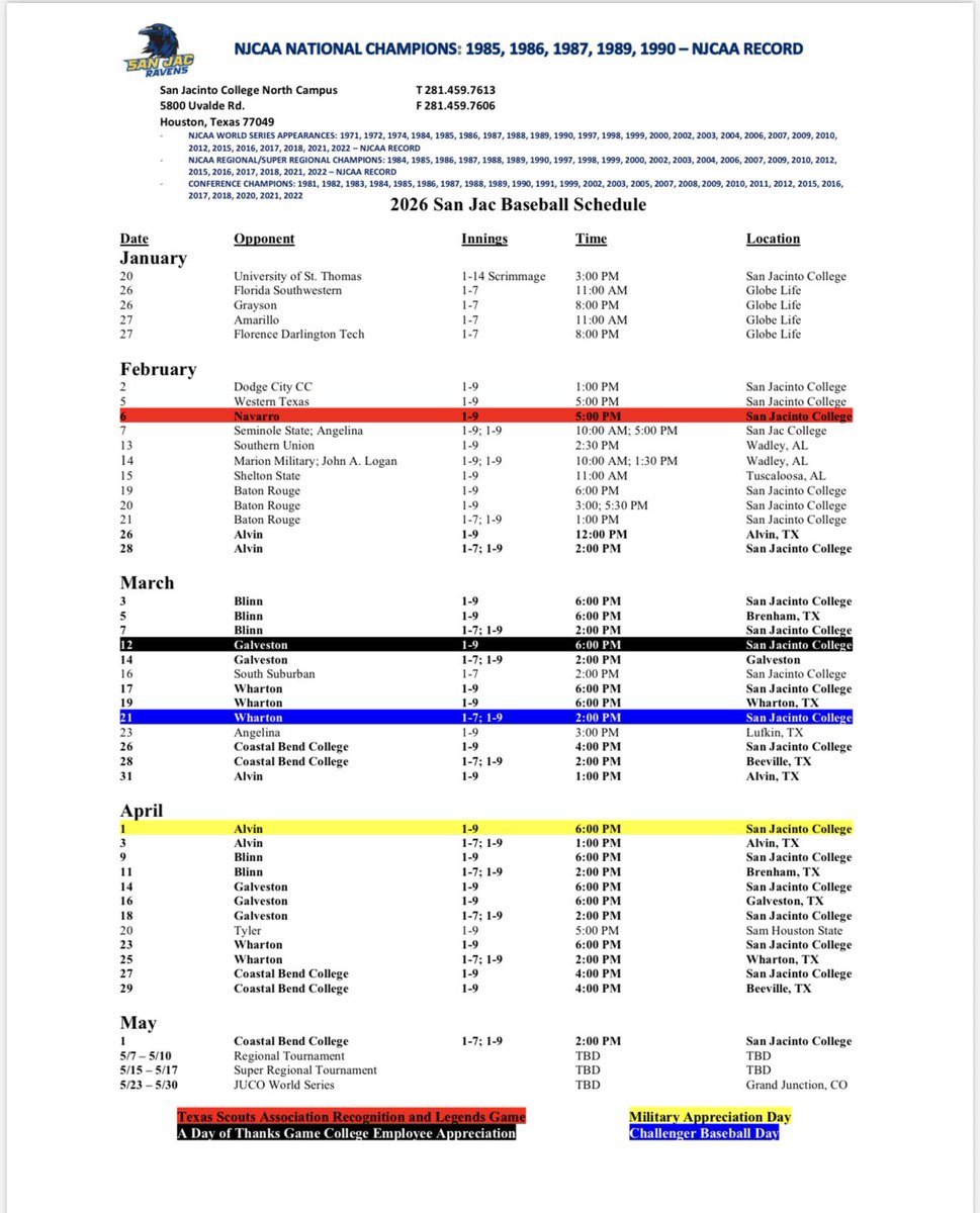 San Jacinto College Baseball tweet media