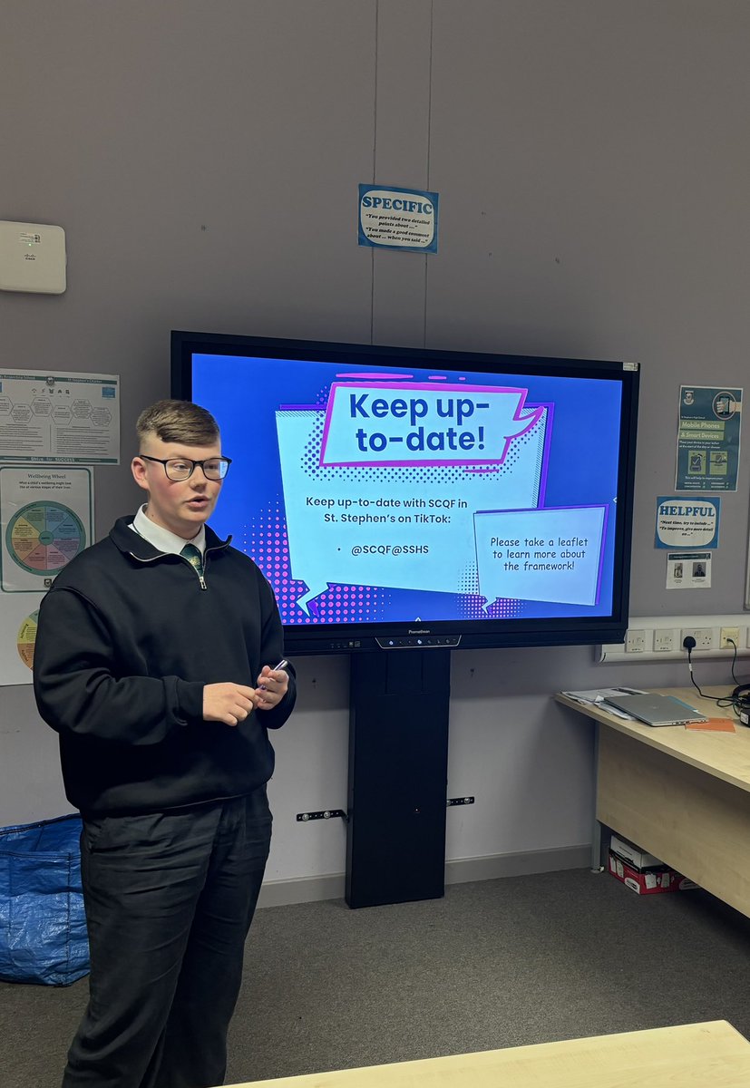 StStephensHS's tweet photo. Even Storm Bram couldn’t stop Martin from raising awareness of SCQF qualifications at our Parent Council this evening. He answered lots of questions!
Well done, Martin!💫👏🏻👏🏻
@Donnie_scqf 
@SCQFPartnership @sshsparents https://t.co/13JgZhGRVz