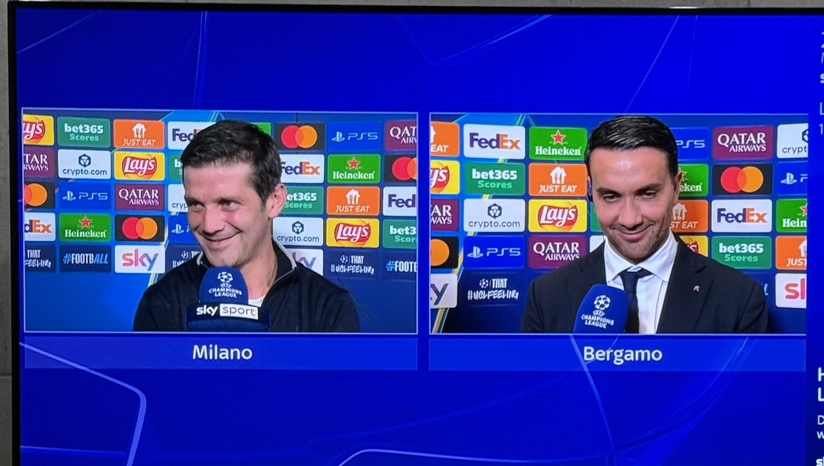 interfansorg's tweet photo. #Palladino interviene durante l'intervista di Chivu: "Ma non è rigore quello. Ma non esiste"

#Chivu: "No comment" https://t.co/6Ac0877XmQ
