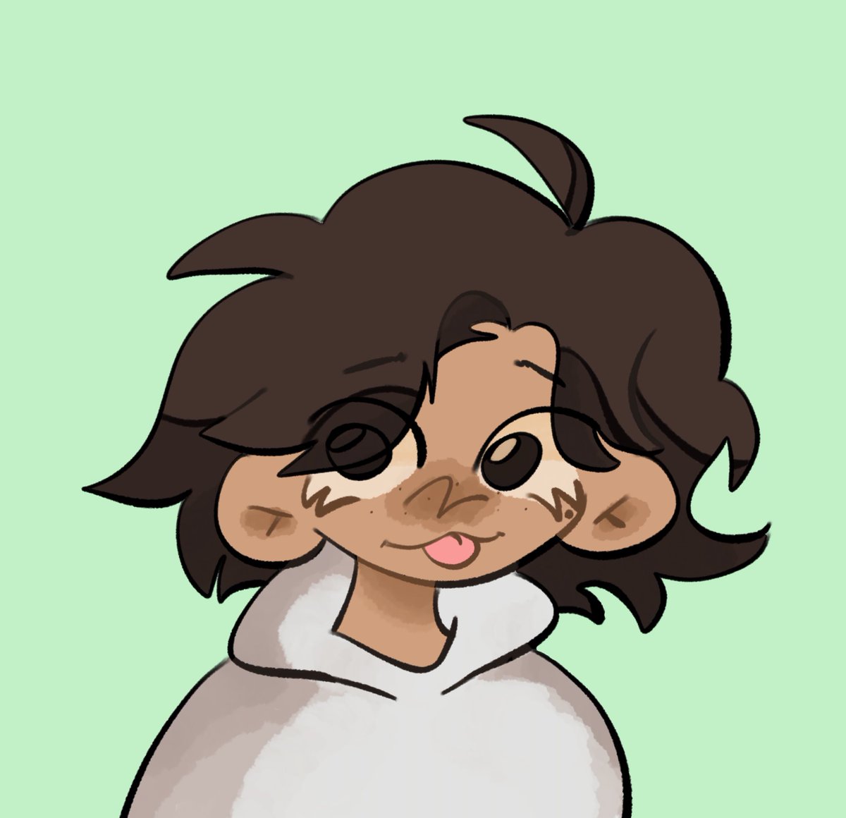 FidgetRabbit's tweet image. Decided to draw myself blehhhh