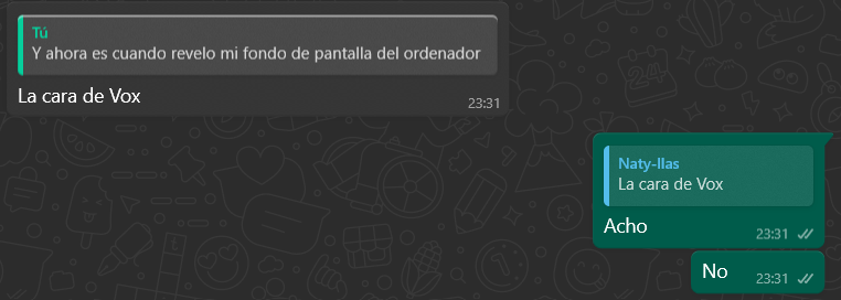 DontcallLucifer's tweet photo. ''Acho, no''

El putísimo fondo de pantalla: https://t.co/egnASOQdsM