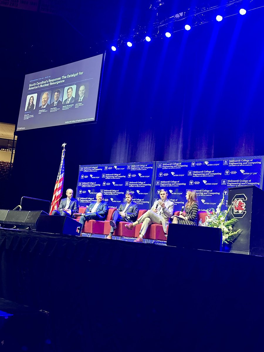 Honored to join the 2nd Annual South Carolina Nuclear Summit today.

The work we’ve done to modernize South Carolina’s energy policy is positioning our state at the center of America’s nuclear resurgence.

This momentum aligns directly with the federal administration’s priorities