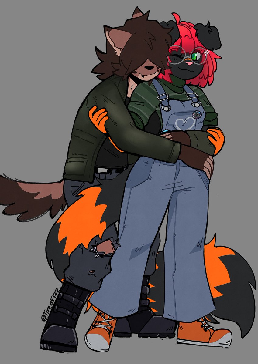 sketch c0mm for @/Ranger_Rez and @/StrayedMarten ! Lookit these fkkn CUTIES