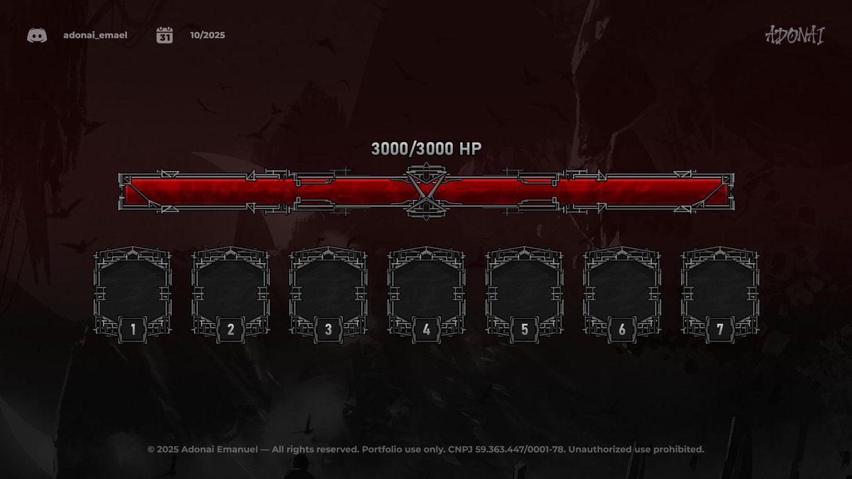 Adonaiui's tweet image. 🐦‍⬛UI in dark RPG style — made as a study, available for sale

See more works &amp;amp; commissions ↓ 
dsc.gg/adonaii
– 
#ROBLOX | #RobloxDev | #RobloxDevs | #robloxart | #robloxuidesign | #UIDesign | #gamedesigner | #uiartist | #2Dart | #gameui