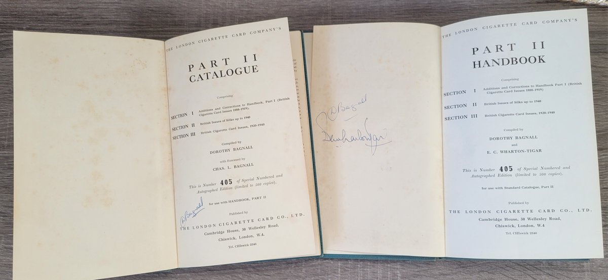 Collexicon's tweet photo. Was happy to add a signature of WWII spy and super collector Edward Wharton-Tigar to my collection.  These are matching serial number autographed editions.  Not the best condition, but the price was right! https://t.co/494e30GY6T