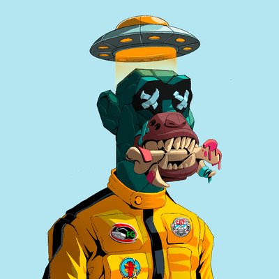 pArtySHIP1202's tweet image. Who is ready for another custom @Primatesnft with a sprinkle of @GalacticGeckoSG trait 🛸magic ?!? 

Thank you @527hats 🚀🚀🚀