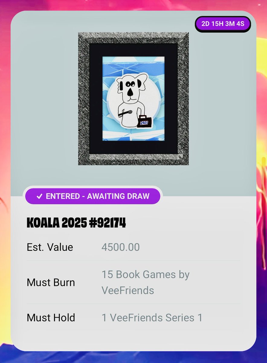 Can’t win if you don’t play!

📚♾️ 

Are you in?!

<a href="/garyvee/">Gary Vaynerchuk</a> <a href="/veefriends/">VeeFriends</a>