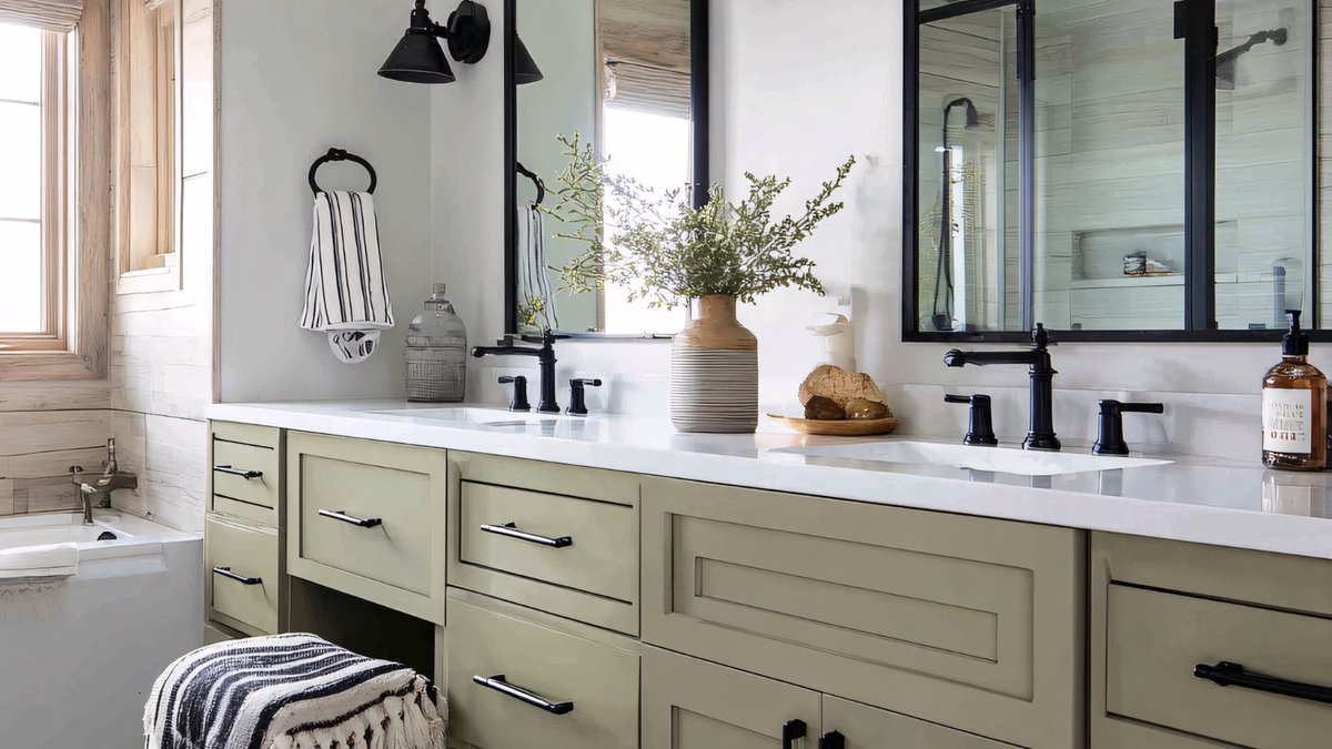 cookremodeling's tweet photo. Most homeowners dream of double sinks — and with just ~20 sq ft borrowed from an adjacent room, you can often fit a luxe shower too. Smart layout changes make all the difference.

#phoenixremodeling #azhomes #bathroomremodel #designbuild #cookremodeling https://t.co/kacBnyHX4w