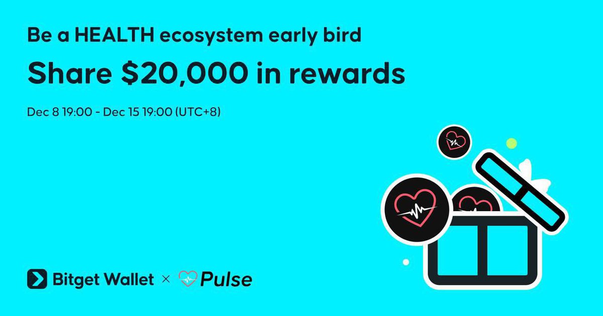 jconXBT's tweet image. 🚀 New Airdrop - PulseApp

💰 Reward: $5 $PULSE for 4,000 random winners!

Don’t miss this early bird event! 🩺
👉 gleam.io/CpH34/bitget-w…

#PulseApp #BitgetWallet #Airdrop #CryptoRewards #Web3
