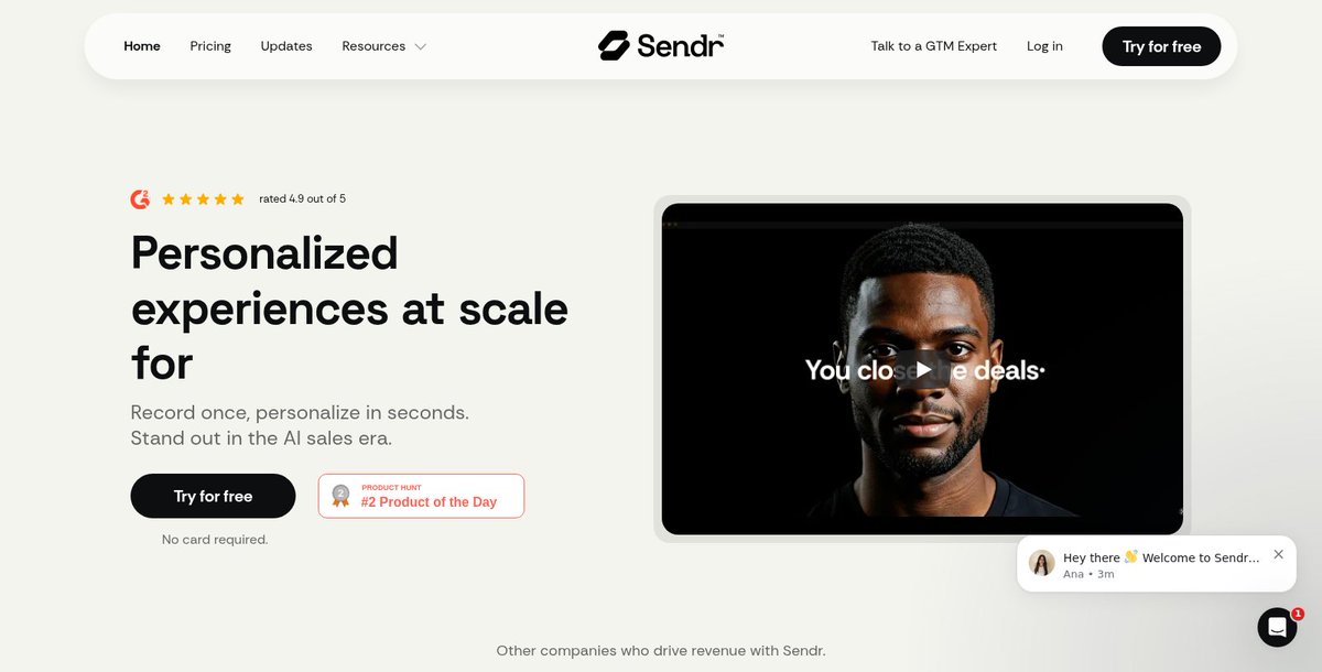 automate_tweak's tweet image. Struggling to stand out in a crowded market? 🎯 With #Sendr, streamline your outreach with personalized video messages and smart automation, making every connection feel genuine. Elevate your strategy effortlessly! #SalesAutomation automateandtweak.com/tool/sendr/