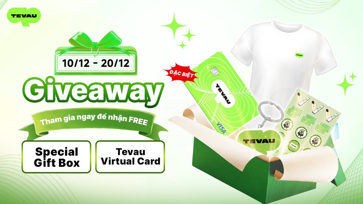 dinhthang97's tweet photo. 🔥 #Giveaway đặc biệt dành riêng cho cộng đồng của @dinhthang97 – Gift Box + Virtual Card Giveaway!

🎁 NHÂN DỊP @dinhthang97 HỢP TÁC VỚI @Tevau_Official  cùng @Tevauvietnam 

🔥Cơ hội cho anh em để nhận Gift Box cực chất & thẻ Virtual Card $20 từ Tevau!

💳 Vì sao ae nên thử Tevau?

◇ Hỗ trợ thanh toán ở 200+ quốc gia
◇ Chấp nhận tại 68.5M + điểm thanh toán & ATM
◇ KYC nhanh – active tài khoản trong phút mốt
◇ Được tin dùng bởi 200,000+ người dùng toàn cầu

🎯 Cách tham gia:

1️⃣ Follow @Tevauvietnam và @dinhthang97 

2️⃣ Like và share hoặc Quote bài viết

3️⃣ Tạo tài khoản Tevau tại link: https://t.co/B5V33zSal2

4️⃣ Tải app Tevau, đăng nhập với tài khoản đã tạo ở trên & KYC thành công - này siêu đơn giản, làm 2 phút là xong!

5️⃣ Comment dưới post giveaway này:

◇ Screenshot KYC tài khoản Tevau
◇ Số may mắn 000–999

🏆 Giải thưởng: 

Tổng có 9 giải thưởng được chia làm 2 hạng mục

🌟 06 Gift Box gồm bộ 3 món như sau:

◇ Tevau T-shirt
◇ Móc khóa Tevau
◇ Sticker Pack

🌟 3 Giải Đặc Biệt:

→ Thẻ Virtual Card trị giá $20 cho 3 bài quote chia sẻ hay nhất

❖ Chú ý: 3 giải này dành cho những ae nào Quote lại bài viết và chia sẻ cảm nghĩ, sau đó gửi link bài quote xuống phần comment kèm với ảnh KYC và con số may mắn

⏰ Thời gian

- Từ ngày: 10/12 – 20/12
- Winner sẽ được công bố ngày 22/12

🚀 Let’s go!