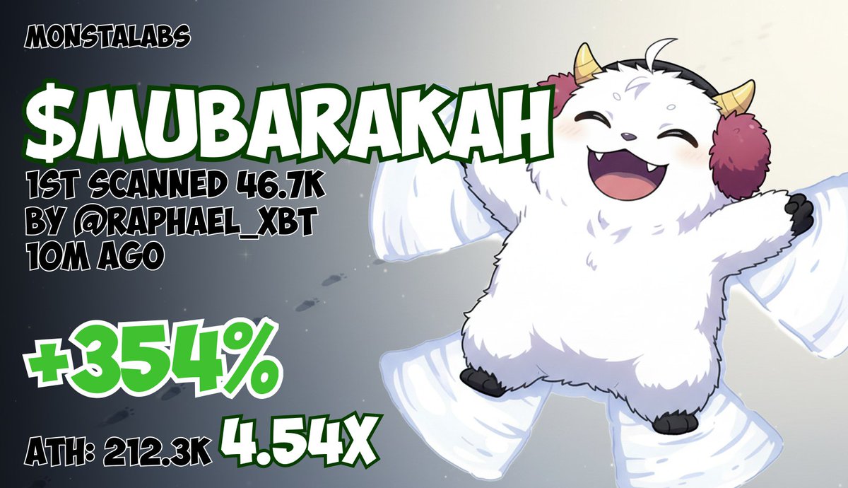 _raphaelxbt's tweet photo. 0x410c2db24f7d554161068a82d3bcf517a6534444

$mubarakah

heard this is alpha 

3x profit in my group chat 

BUY: https://t.co/ct6Gwump3x https://t.co/XiMHri6PBW