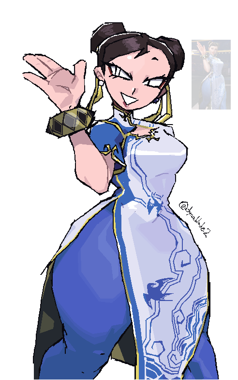 been drawing a lot of chun li