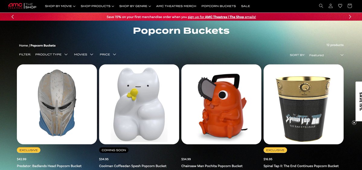 Conjuicemusic's tweet image. Legit on the @AMCTheatres website $spesh buckets coming soon...