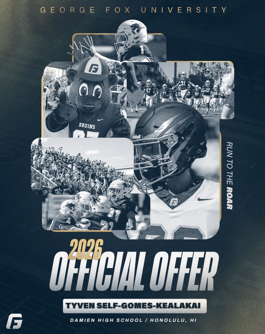 TyvenSGK's tweet image. After an amazing conversation with @CoachBurkhartGF @Coach_BMeyer @SpencerCrace . I am blessed to receive an offer from George Fox University!#GoBruins 🔵⚪️
