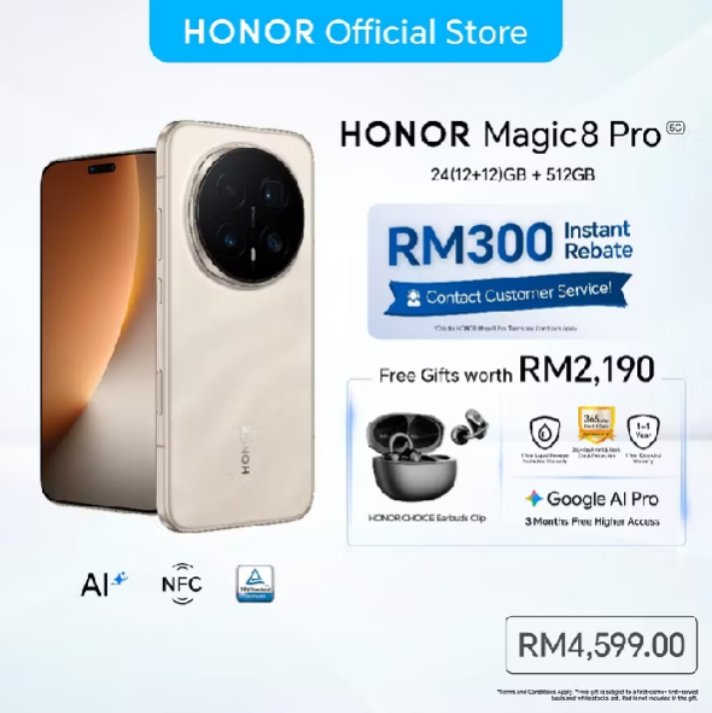 HONOR MAGIC 8 PRO
5G
s.shopee.com.my/1Vs1PDttSe

#HonorMagic8pro #honor #honorphone #shopeehaul #shopeesale1212
#malaysia #shopeesale #gaming #unboxing
