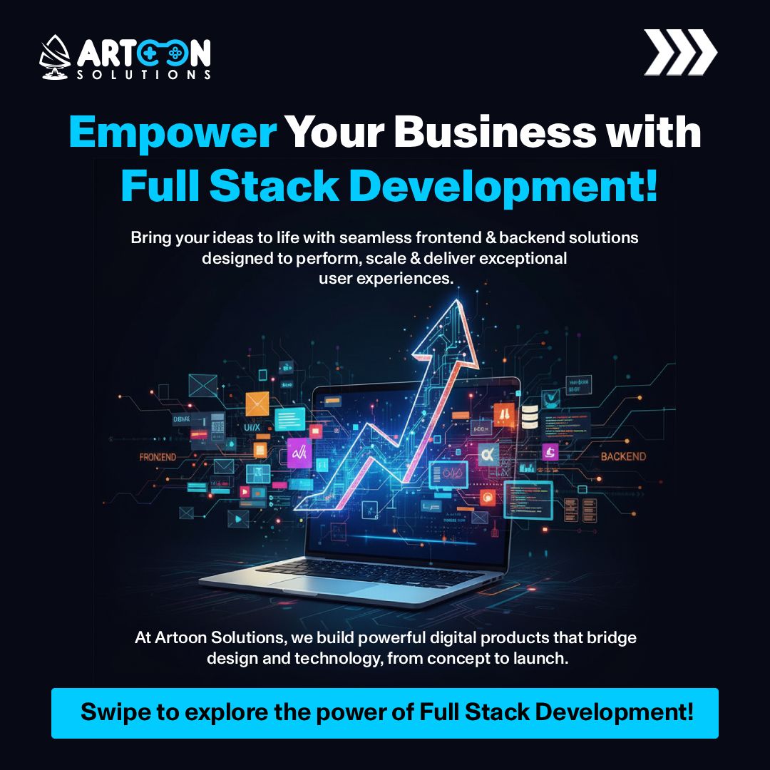 artoonsolutions's tweet image. 💻 Build Powerful, Scalable Apps with Full Stack Development
Artoon Solutions delivers end-to-end web &amp;amp; mobile apps using modern tech like MERN, MEAN &amp;amp; Next.js—fast, secure, and built to grow.
🌐 artoonsolutions.com
#FullStackDevelopment #ArtoonSolutions