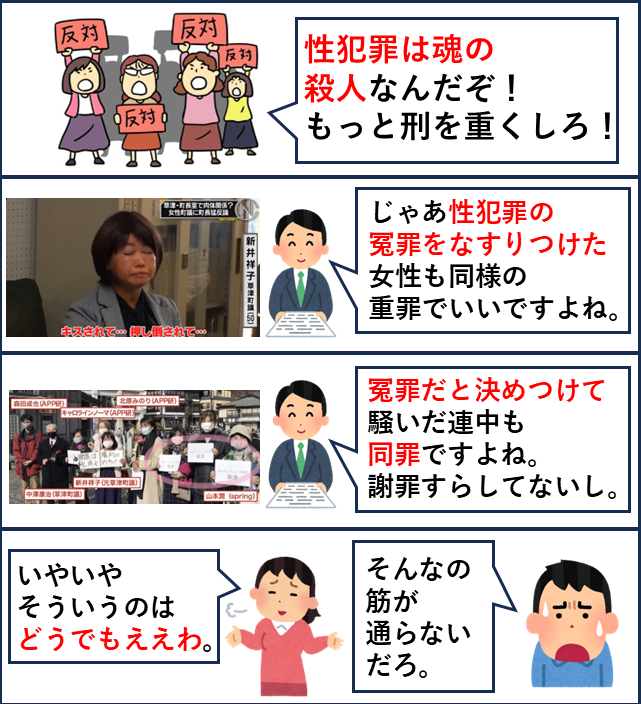 yabusameri's tweet photo. 草津新井祥子の時もその話したんですけどフェミニストは筋を通すのが大嫌いだから聞く耳持たないんですよね。 https://t.co/sOw1iU5h2H