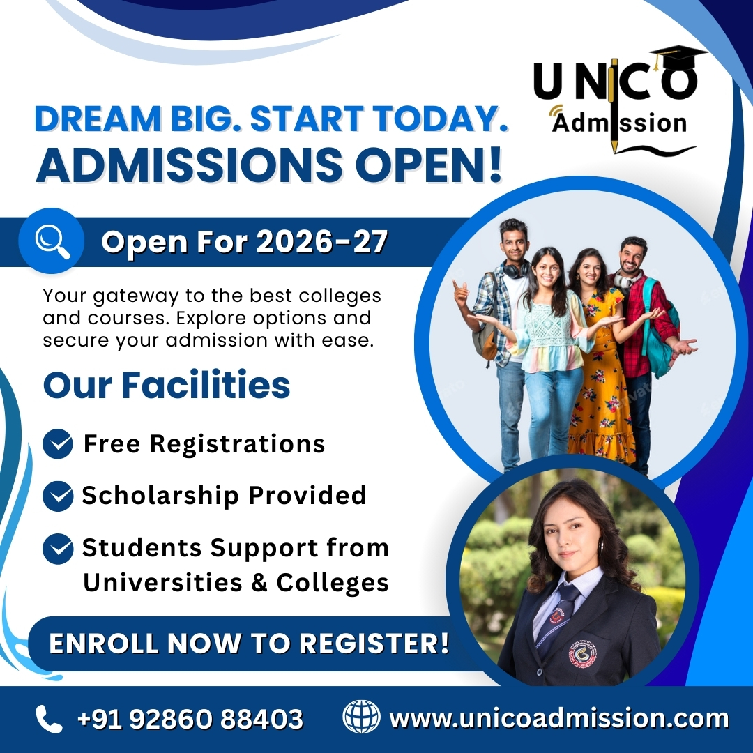 Unicoadmission's tweet photo. Dreaming of College? We’ve Got Your Back!  

At Unicoadmission, we simplify your journey — from course counselling and college selection to scholarship support, free registration, and seamless admission help. We also stay by your side even after admission, with student support . https://t.co/rQGTBZyzlv