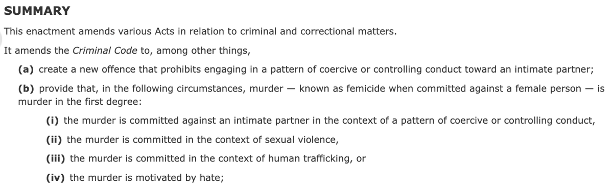 This is from the preamble. Note that "femicide" is included simply as parenthetical information.

It's the only mention of "females" in the whole bill.

As the bill is written, men can be victims of femicide too.

This is how stupid the Liberals think you are.