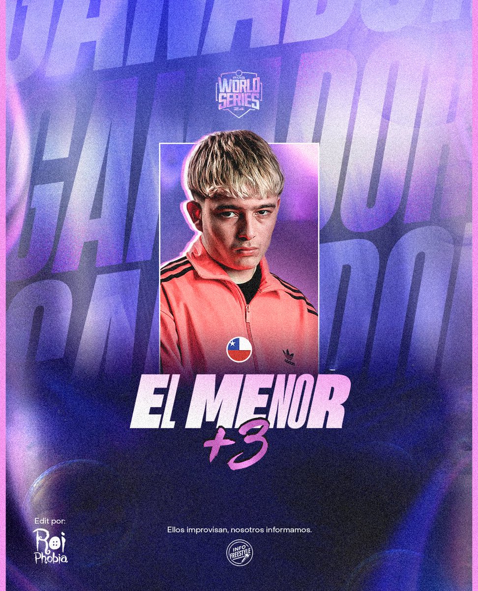 InfoFreestyle2's tweet photo. ¡Jornada 2 - Superliga: FMS World Series!  🏆

🔹 EL MENOR 🇨🇱  le ganó a ZASKO 🇪🇸 y suma tres puntos.

¿Qué te pareció el enfrentamiento? 🤔

#FMSWorldSeries 🏆 https://t.co/zp3fMTSOrD