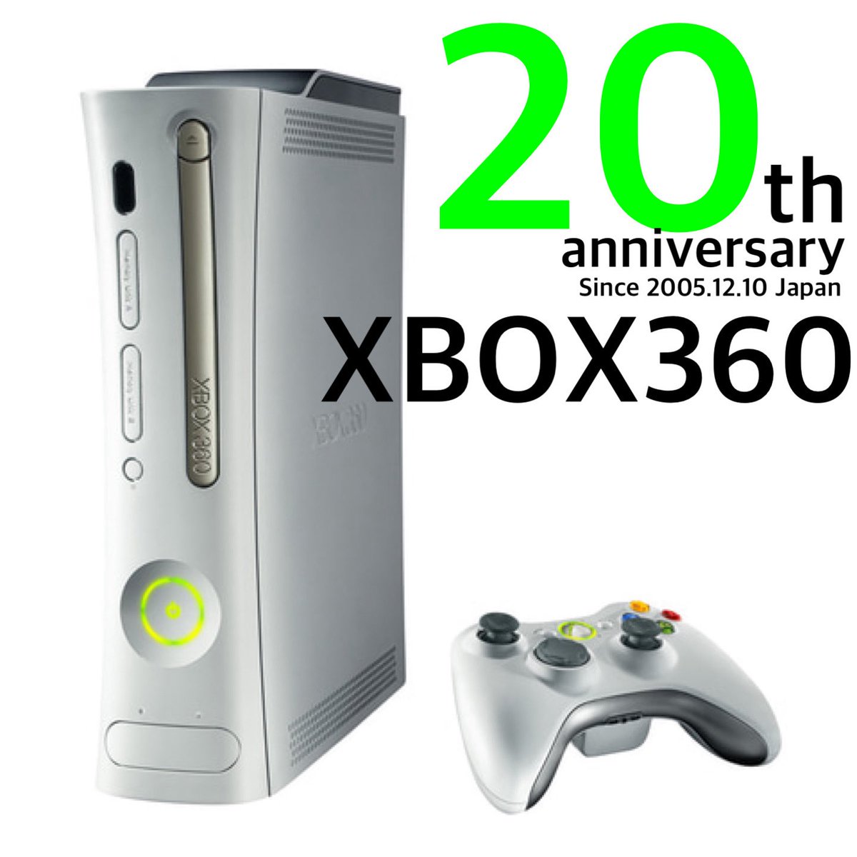 ⭐️本日『XBOX360』日本発売20周年🎉 初代Xboxとは違い、海外ローンチ