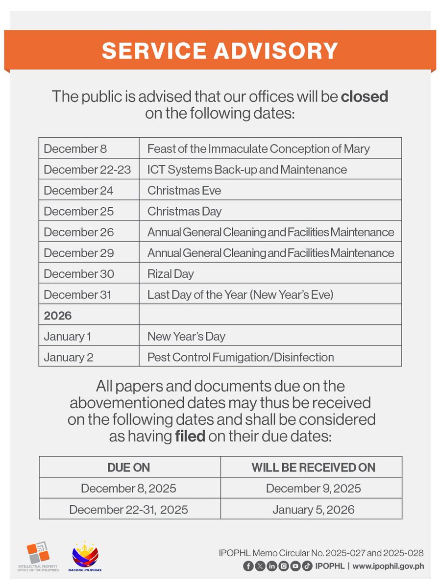 Intellectual Property Office of the Philippines tweet media