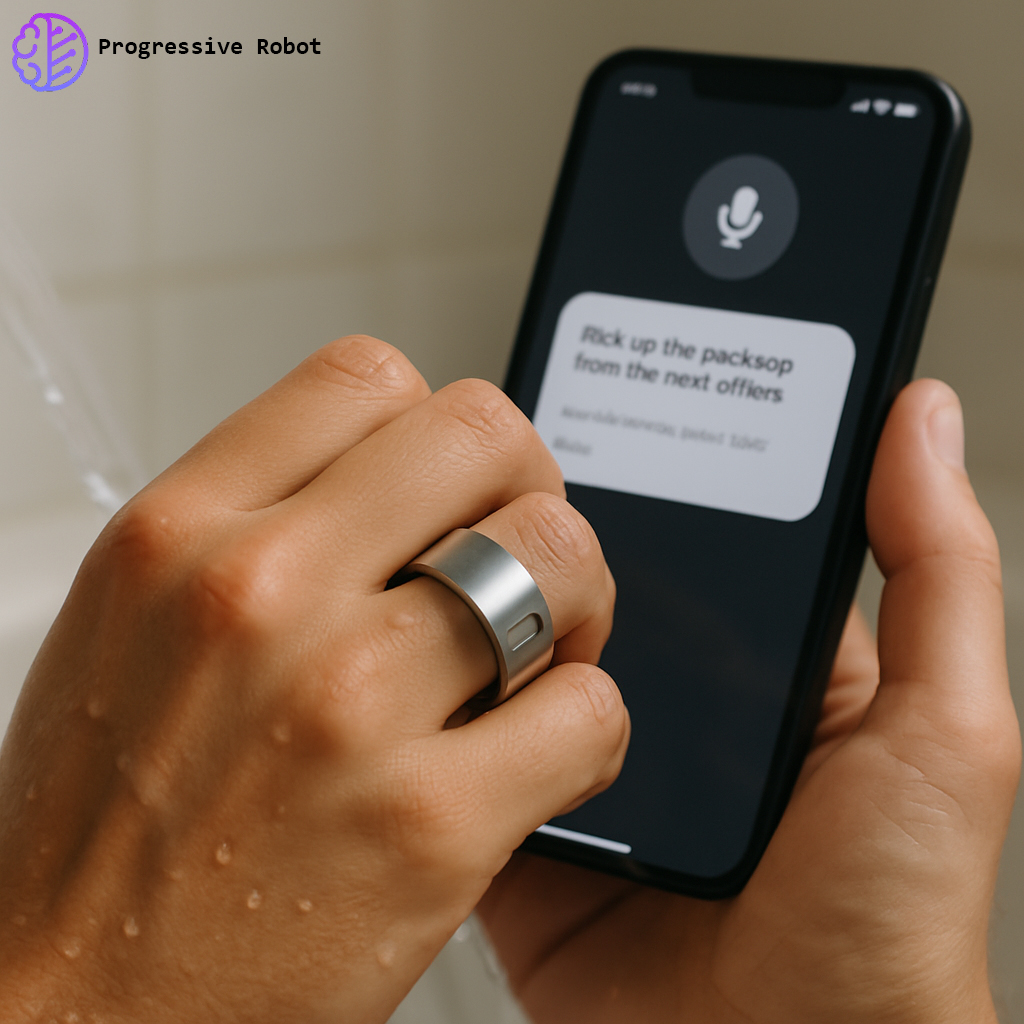 ProgresiveRobot's tweet image. The Index 01 is a $75 AI-powered smart ring by Pebble, designed to record quick notes and reminders with a press of a button. It is water-resistant, privacy-preserving, and does not require a subscription. It is not a fitness tracker or AI assistant.
#smartwearable #AI #Pebble