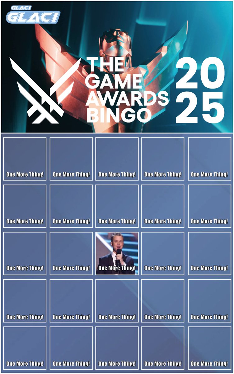 Ya empezamos nuestro BINGOTY 2025!!
Vayan pasando

twitch.tv/glaciglaci