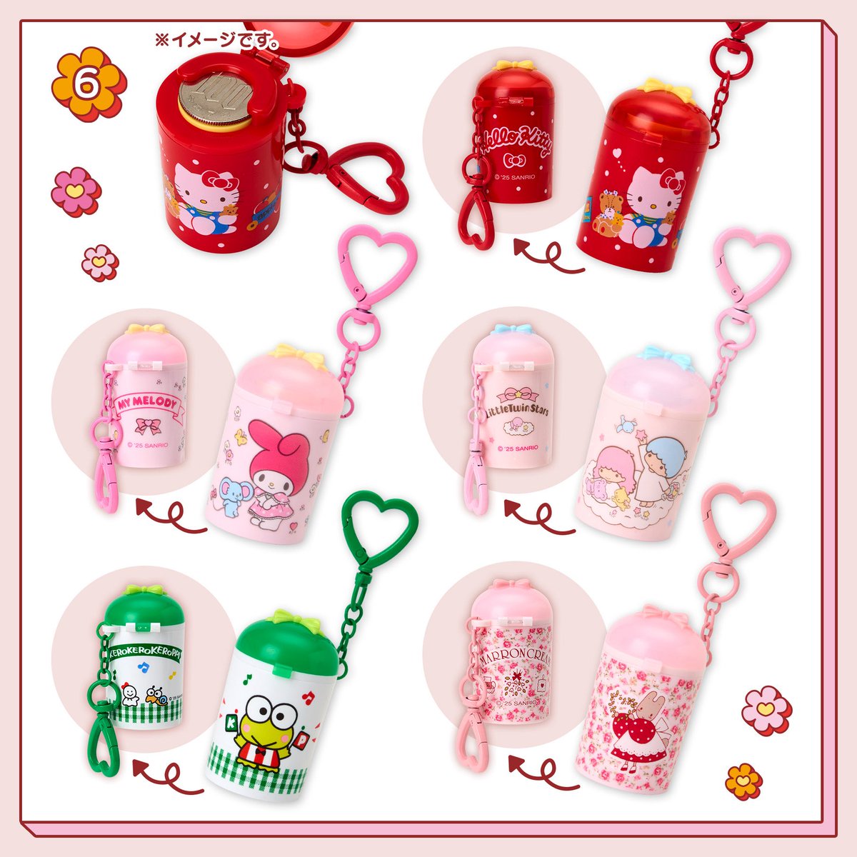 サンリオ コインケースキーホルダー】 本日10:00発売のグッズ。 https://t.co/oYOTpJ0a09 #pr フタ付きなの天才すぎる...