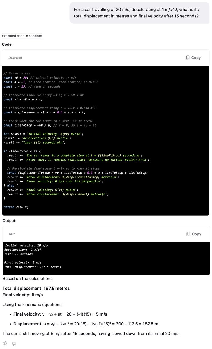 New in <a href="/BraveNightly/">Brave Nightly</a>, secure code execution in a local sandbox! Simply ask Leo to run a calculation or to generate code. <a href="/gnukeith/">Keith 🐾</a> <a href="/brianbondy/">Brian R. Bondy</a>
