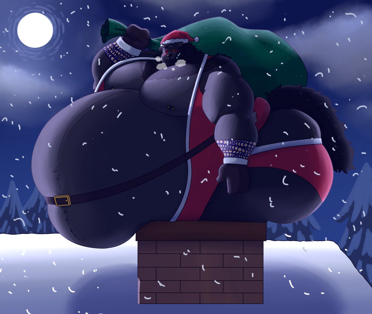 Maybe next time I plan something like this I'll lay off the cookies and milk...
Amazing art from <a href="/ghgbn90/">💕Bud is the best boy💕</a> !