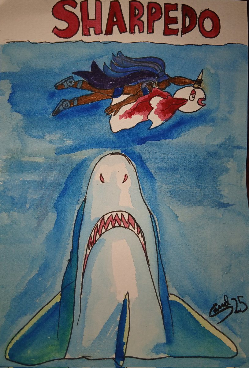 NjalSand's tweet photo. You know that this art of mine could be the basis for a potential jaws parody set in the world of pokemon.

https://t.co/Zhth9soGRw

#art #haws #pokemon https://t.co/DM6rpcz9sJ
