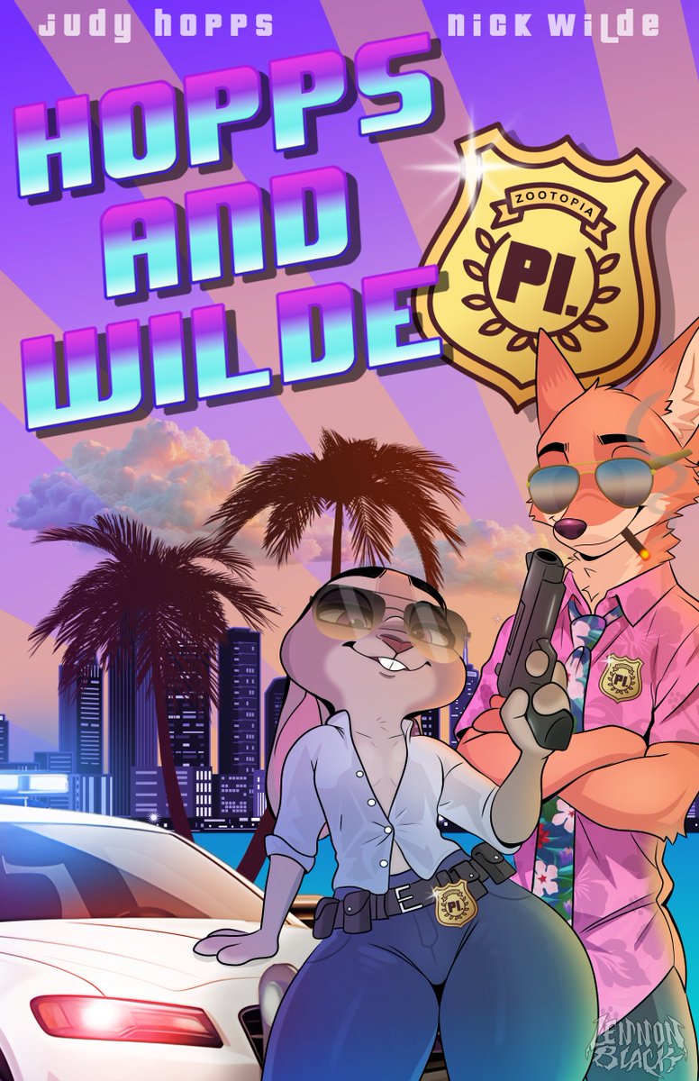 Hopps and Wilde are on the case! 

Watermark free and text free versions available as Patreon exclsuives! patreon.com/posts/hopps-an…

#zootopia #zootopia2 #NickWilde #JudyHopps #furry #furries #art