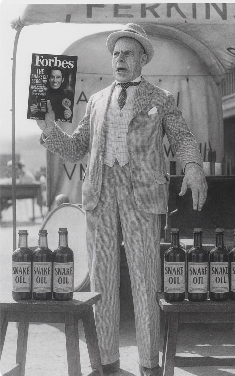 ChatGPTError's tweet image. One has to wonder #SteveForbes 

..... if its in your blood 
to sell 🛢️🐍🛢️
to the unsuspecting public.

These days Mr @SteveForbesCEO 
Its called "Confidence Game" AKA #InvestorFraud