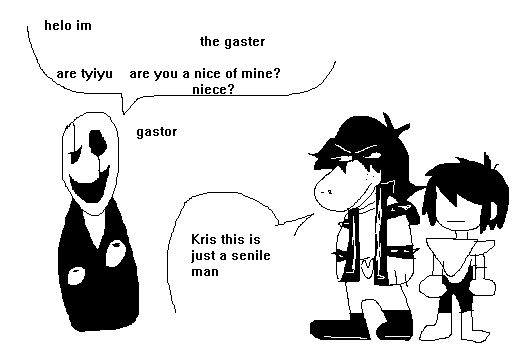 elbio_laculos33's tweet photo. a wip i will may never finish and some old funnies #DELTARUNE #deltarunefanart #gaster #oldmanconsequences yep https://t.co/PEj8nkxTcG