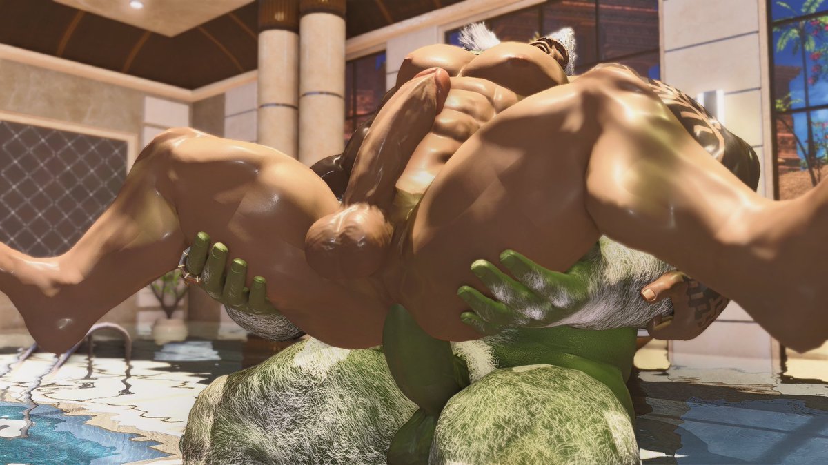 Aslan_Milos's tweet photo. first public NSFW gpose @ORedsnow's roe and my orc having a good time at the pool. 

OK I wonder what I should tag my nsfw stuff? so people who don't wanna see nsfw can mute it. #MilosNSFW ? https://t.co/1PpwdEyr02