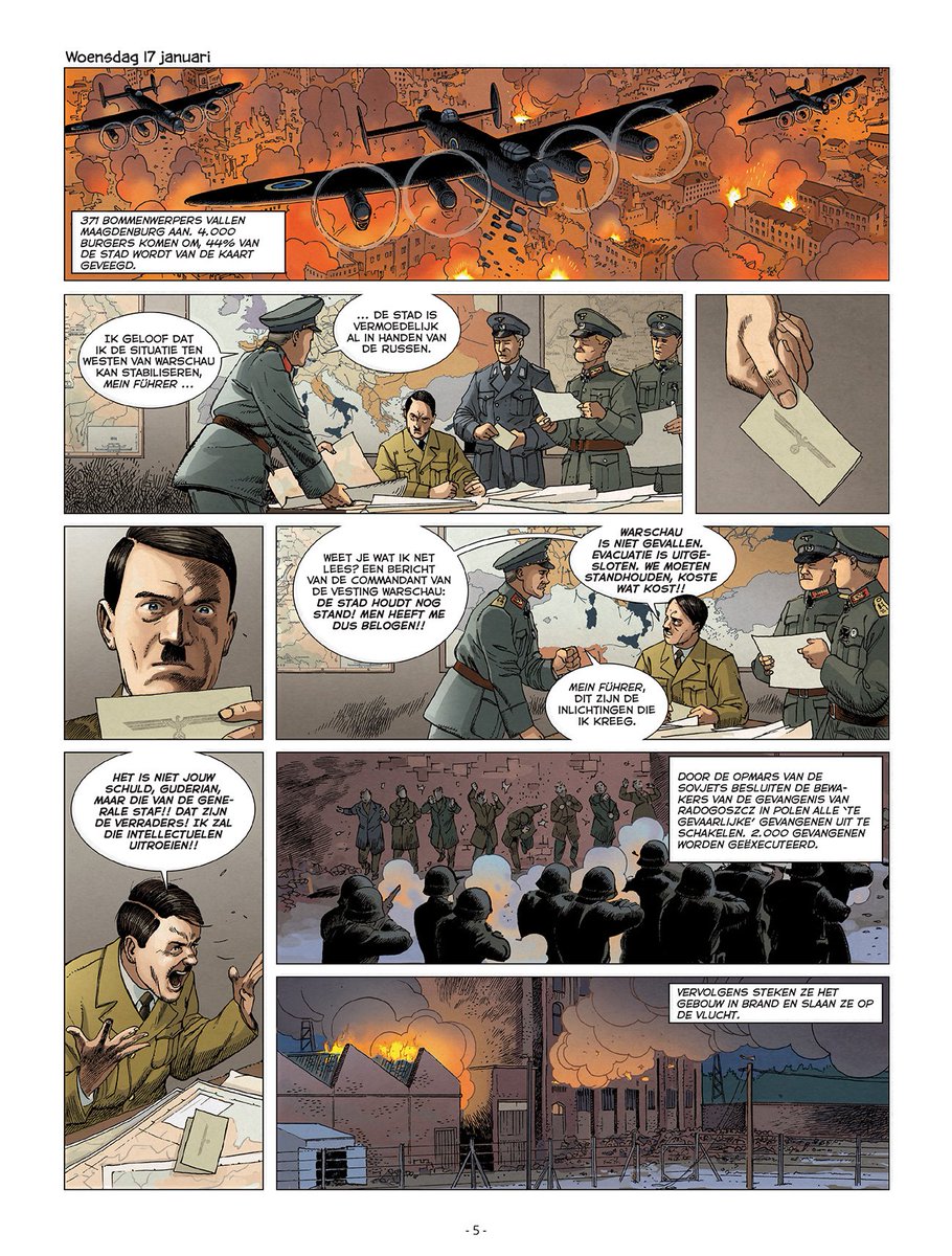 stripland_BENL's tweet photo. De 100 Laatste Dagen van #Hitler, naar het boek van #JeanLopez, verschijnt deze week bij #Daedalus. Terwijl #Europa in vlammen opgaat en het Derde Rijk instort, sleept de man die het conflict ontketende miljoenen mee in zijn val. #Pécau #Andronik #Mavric #Verney #Daedalus https://t.co/aJouRz5nOH
