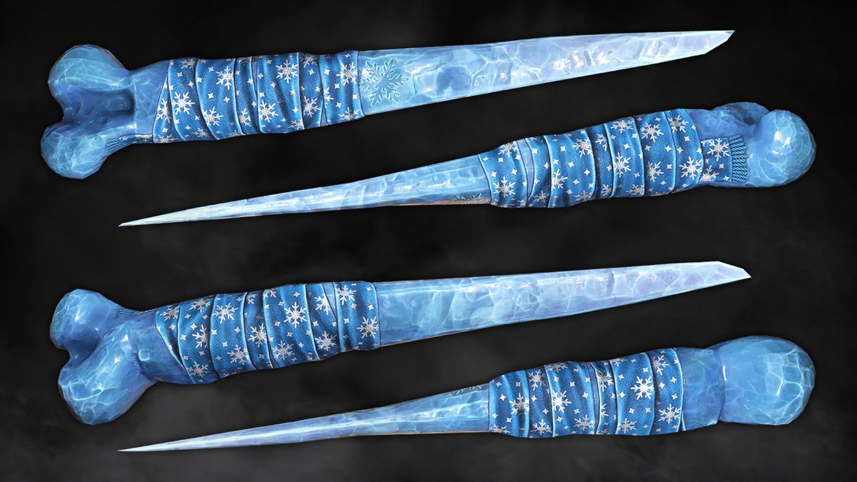 Hey everyone!
My new work for <a href="/playrust/">Rust</a> for the New Year! 🎄
"Icicle Knife / Bone Knife" ❄️
Sharp, icy, and definitely not something you should try licking!
Link: steamcommunity.com/sharedfiles/fi…
#rust #rustskins #playrust #Rustmas2025